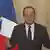 French President Francois Hollande, in this still image taken from video from iTele, appears during a declaration at the Elysee Palace in Paris April 3, 2013. France's erstwhile budget minister admitted on Tuesday to holding a secret 600,000-euro foreign bank account and he was placed under a fraud investigation in a grave blow to President Francois Hollande's 10-month-old government. Jerome Cahuzac's surprise reversal after months of denying allegations he held a Swiss account deeply embarrassed Hollande, who had promised an irreproachable team of ministers and is battling to uphold France's fiscal credibility in the eyes of foreign investors. REUTERS/iTele/Handout (FRANCE - Tags: POLITICS CRIME LAW BUSINESS) FOR EDITORIAL USE ONLY. NOT FOR SALE FOR MARKETING OR ADVERTISING CAMPAIGNS