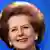 ARCHIV - Die ehemalige britische Premierministerin Margaret Thatcher am 6.10.1999 auf dem Jahreskongress der konservativen Partei in Blackpool. Der Falkland-Krieg zwischen Argentinien und Großbritannien war auch der Konflikt zweier schillernder Staatsleute: Die für ihre Unnachgiebigkeit berühmt gewordene Premierministerin Margaret Thatcher und Argentiniens Junta-Chef Galtieri. (zu Themenpaket Falkland) +++(c) dpa - Bildfunk+++