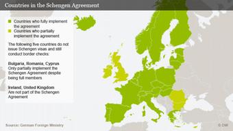 Infografik Die Staaten des Schengener Abkommens englisch NEU!