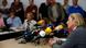 Margarete Noetzel (R) press spokesperson of the Munich court house where the trial against Beate Zschaepe, a member of the National Socialist Underground (NSU) is due to take place, addresses the media on April 15, 2013. A Munich court said on Monday it would postpone the start of the trial of a suspected neo-Nazi until May 6 after Germany's Constitutional Court ruled that it must provide better access to foreign media. The trial of Beate Zschaepe over complicity in 10 racist murders had been due to start on April 17. The Munich court had allocated 50 seats to all media on a first-come-first-served basis, but none went to Turkish journalists, despite the fact that 8 of the victims were ethnic Turks. REUTERS/Michael Dalder(GERMANY - Tags: POLITICS CRIME LAW) Margarete Noetzel (R) press spokesperson of the Munich court house where the trial against Beate Zschaepe, a member of the National Socialist Underground (NSU) is due to take place, addresses the media on April 15, 2013. A Munich court said on Monday it would postpone the start of the trial of a suspected neo-Nazi until May 6 after Germany's Constitutional Court ruled that it must provide better access to foreign media. The trial of Beate Zschaepe over complicity in 10 racist murders had been due to start on April 17. The Munich court had allocated 50 seats to all media on a first-come-first-served basis, but none went to Turkish journalists, despite the fact that 8 of the victims were ethnic Turks. REUTERS/Michael Dalder(GERMANY - Tags: POLITICS CRIME LAW)