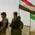 Flags and soldiers Copyright: Karlos Zurutuza, DW Mitarbeiter, Kirkuk, March 2013