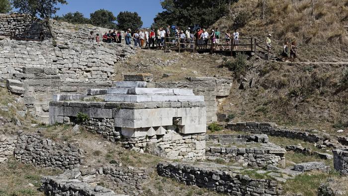 Der Altarplatz in der antiken Ausgrabungsstätte von Troja (Foto: imago)