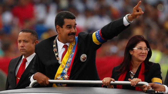 El presidente de Venezuela, Nicolás Maduro, y su esposa, Cilia Flores.
