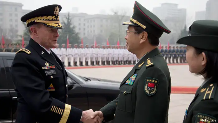 USA Generalstabschef Dempsey in Peking 22.04.2013