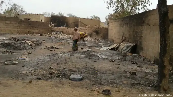 Les combats à Baga ont aussi été accompagnés de l'incendie de plusieurs habitations de fortune
