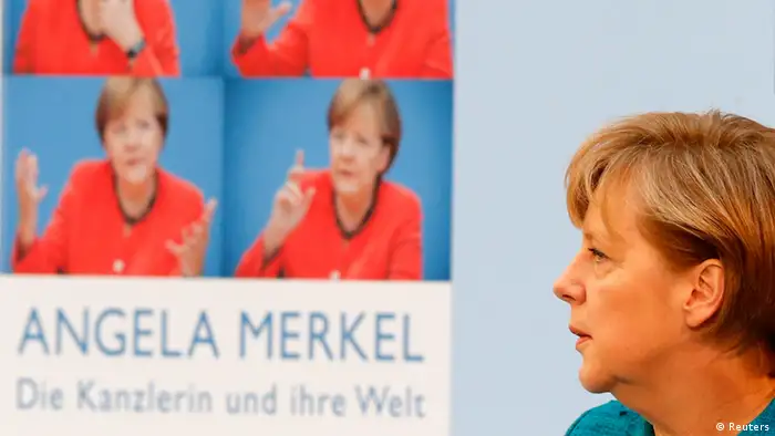German Chancellor Angela Merkel attends the presentation of the book Angela Merkel: Die