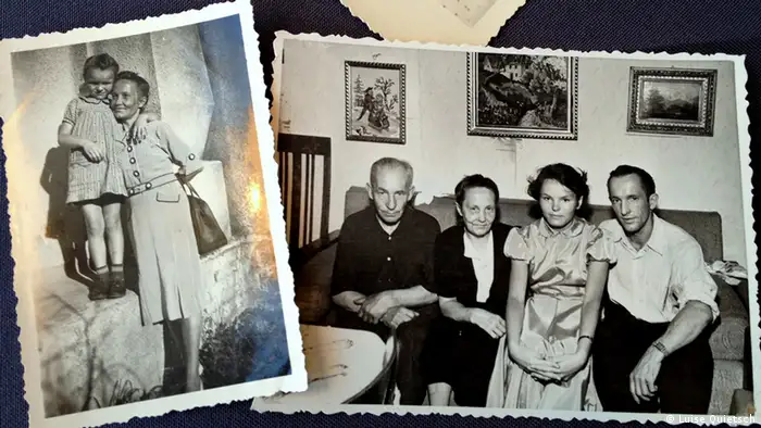 Old photos of Luise Quietsch and her Lithuanian „adoptive family“ (Photo: Luise Quietsch via Monika Griebeler)