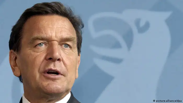 Bundeskanzler Schröder zu Besuch in Augsburg