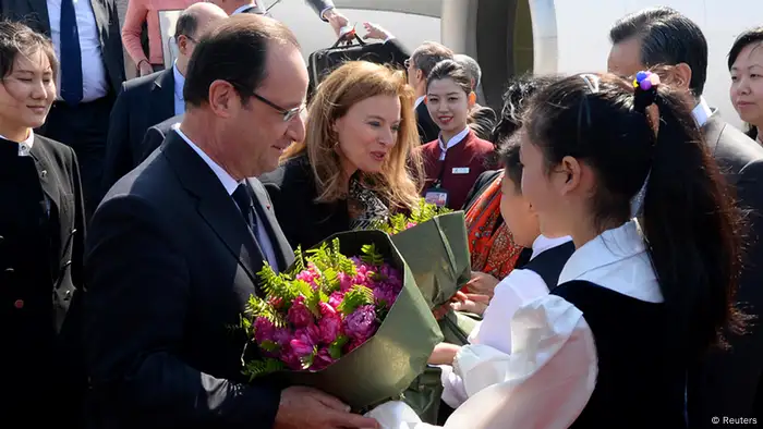 Frankreichs Präsident Hollande zu Gesprächen in China
