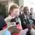 Mary Robinson (UN-Hochkommissarin für Menschenrechte) am 29.4.2013 in Kinshasa mit Raymon Tshibanda (Außenminister der Demokratischen Republik Kongo) Foto: DW-Korrespondent in Kinshasa, Saleh Mwanamilongo
