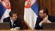 epa03654350 Serbian Prime Minister Ivica Dacic, (L) speaks with Serbian First Deputy Prime Minister and Defense Minister Aleksandar Vucic (R), during the government session in Belgrade, Serbia, 08 April 2013. Serbia has rejected a European Union-brokered deal for reconciliation with its former province of Kosovo and called for more negotiations with Kosovo Albanian leaders. The EU has given Serbia until Tuesday to say whether it would relinquish its effective control over northern Kosovo in exchange for the start of Serbia's EU membership negotiations. EPA/KOCA SULEJMANOVIC pixel epa03654350 Serbian Prime Minister Ivica Dacic, (L) speaks with Serbian First Deputy Prime Minister and Defense Minister Aleksandar Vucic (R), during the government session in Belgrade, Serbia, 08 April 2013. Serbia has rejected a European Union-brokered deal for reconciliation with its former province of Kosovo and called for more negotiations with Kosovo Albanian leaders. The EU has given Serbia until Tuesday to say whether it would relinquish its effective control over northern Kosovo in exchange for the start of Serbia's EU membership negotiations. EPA/KOCA SULEJMANOVIC pixel