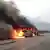 Brennender Bus nach Verkehrsunfall im Iran (Foto: Khabarnew.ir)