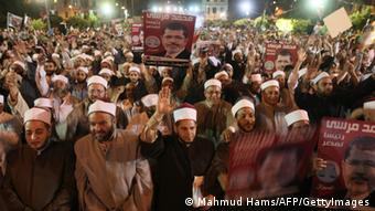 Unterstützung für Mursi: Demonstration der Muslimbrüder (Foto: MAHMUD HAMS/AFP/GettyImages)