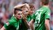 BREMEN, GERMANY - MAY 04: Aaron Hunt (C) of Bremen celebrates after scoring their first goal during the Bundesliga match between SV Werder Bremen and TSG 1899 Hoffenheim at Weser Stadium on May 4, 2013 in Bremen, Germany. (Photo by Oliver Hardt/Bongarts/Getty Images) BREMEN, GERMANY - MAY 04: Aaron Hunt (C) of Bremen celebrates after scoring their first goal during the Bundesliga match between SV Werder Bremen and TSG 1899 Hoffenheim at Weser Stadium on May 4, 2013 in Bremen, Germany. (Photo by Oliver Hardt/Bongarts/Getty Images)