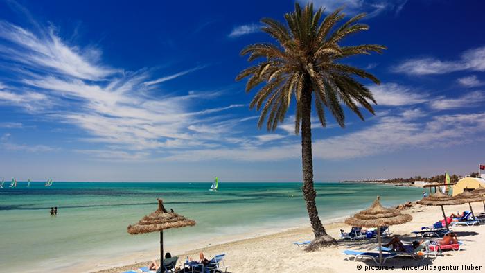 A beautiful Tunisian beach setting on the Mediterranean Sea