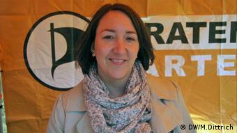 Piraten-Politikerin Melanie Kalkowski (Foto: DW/M. Dittrich)