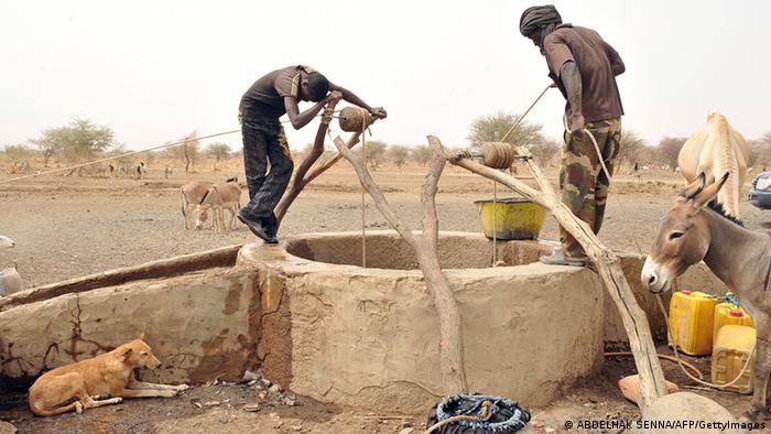 Puit à sec au Niger 