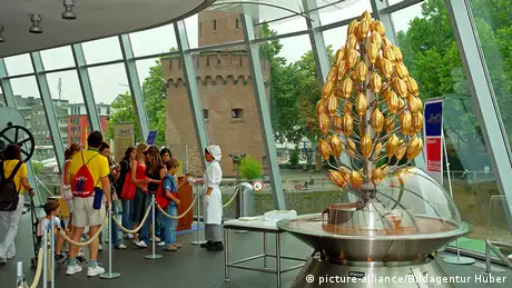Schokoladenbrunnen im Schokoladenmuseum Köln