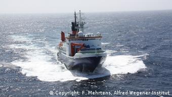 German icebreaker Polarstern at sea