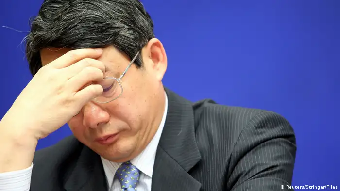 Liu Tienan, then deputy chairman of China's National Development and Reform Commission (NDRC), attends a news conference in Beijing in this February 27, 2009 file photograph. Liu, a deputy chairman of China's top planning agency, the National Development and Reform Commission (NDRC), is under investigation for suspected serious discipline violations, state media said on 12 May, 2013, China's new leaders tackle deep-rooted corruption. REUTERS/Stringer/Files (CHINA - Tags: POLITICS CRIME LAW) CHINA OUT. NO COMMERCIAL OR EDITORIAL SALES IN CHINA