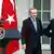 U.S. President Barack Obama (R) and Turkish Prime Minister Recep Tayyip Erdogan arrive for a joint news conference in the White House Rose Garden in Washington, May 16, 2013. REUTERS/Jason Reed (UNITED STATES - Tags: POLITICS)