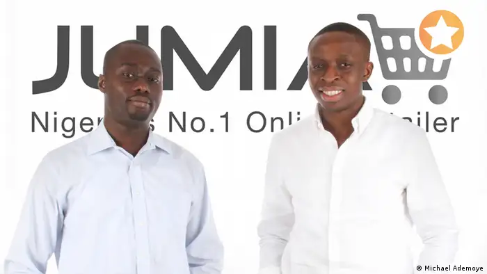 Tunde Kehinde und Raphael Afaedor (Gründer von Jumia Nigeria)