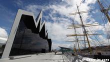 GLASGOW, SCOTLAND - JUNE 09: A general view of the new Riverside Museum on June 9, 2011 in Glasgow, Scotland. The £74million Riverside Museum will open to the public on 21 June. The museum has been funded by Glasgow City Council, the Heritage Lottery Fund and the Riverside Museum Appeal. (Photo by Jeff J Mitchell/Getty Images)
