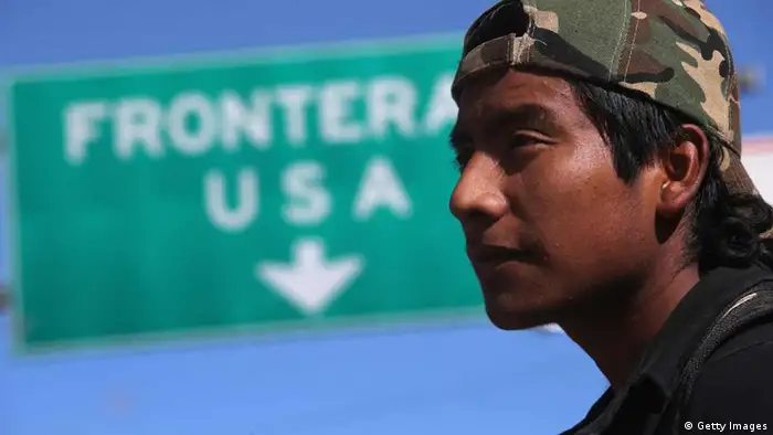 NOGALES, MEXICO - MARCH 10: An immigrant walks near the U.S.-Mexico border after eating breakfast at the Kino Border Initiative center for migrants March 10, 2013 in Nogales, Mexico. The center feeds hundreds of meals per day to immigrants recently deported from the United States and those about to attempt to cross into the U.S. illegally. (Photo by John Moore/Getty Images)