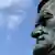 Richard Wagner's face in a close-up of a statue in Bayreuth