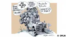 Karikatur von den südafrikanischen Künstlern John Swanepoel und John Curtis (Foto: DWJN)