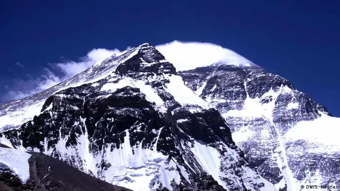 Nordseite des Mount Everest. Foto: DW/Stefan Nestler 