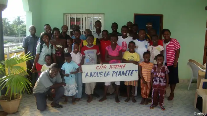 Bilder vom DW Club A nous la planète während der Theater-Proben des LbE Wettbewerbs in Togo.