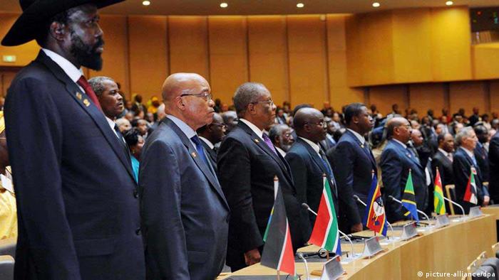 Delegados na Cimeira da UA em Addis Abeba em 2012