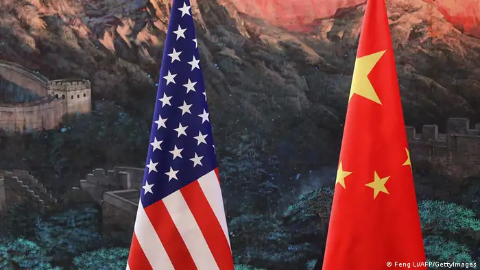 USA China Flaggen