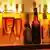 Mit Alkohol gefüllte Gläser stehen auf dem Tresen einer Bar während einer Feier. Foto: Frank May pixel