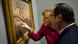 Hollande y Merkel en el Louvre. Hollande y Merkel en el Louvre.