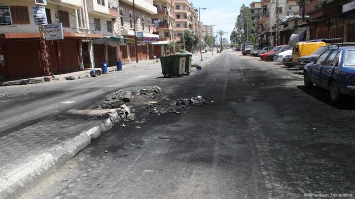 Straßenkämpfe in Tripoli haben ihre Spuren hinterlassen (Foto: Khaldoun Zeineddine, DW Korrespondent, Tripoli)