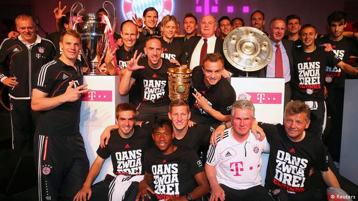 FC Bayern München feiert Triple (Reuters)