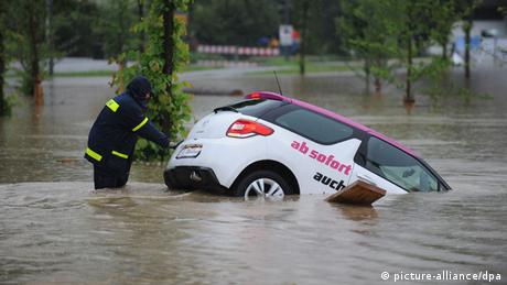 Dauerregen und Hochwasser in Deutschland Juni 2013