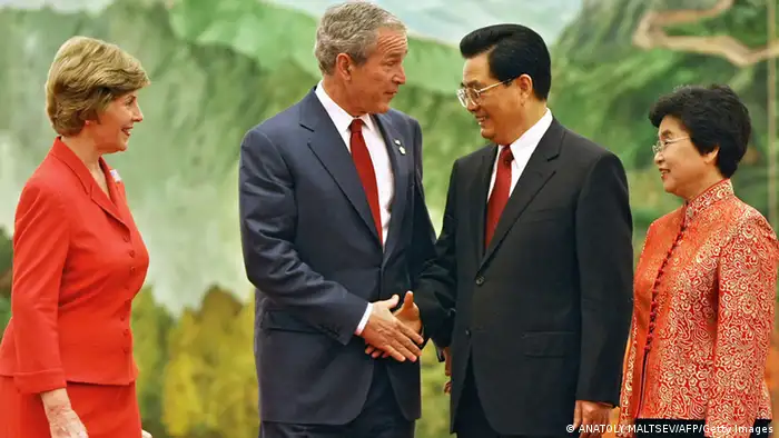 China USA Gipfeltreffen George W. Bush und Hu Jintao 