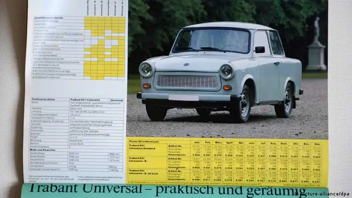 Ein Trabant 601 in einem Katalog der Palatinus GmbH