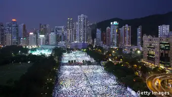 Hong Kong Gedenken an die Tienanmen Opfer 04.06.2013