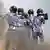 Forces de police togolaises qui interviennent sur le campus de Lomé