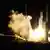 Der Start der Ariane-5-Rakete namens "Albert Einstein" vom Weltraumbahnhof Kourou in Französisch-Guyana aus