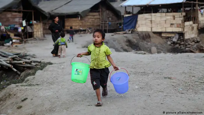 Birma Flüchtlingslager in dem Staat Kachin