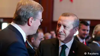 Discussions entre le Premier ministre turque Tayep Erdogan et le commissaire à l'élargissement Stefan Füle après les manifestations réprimées