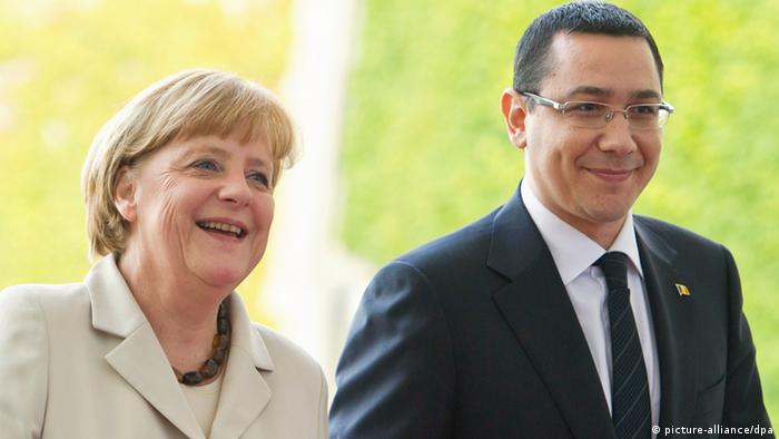 Bundeskanzlerin Angela Merkel und der rumänische Ministerpräsidenten Victor Ponta in Berlin (Foto: dpa)