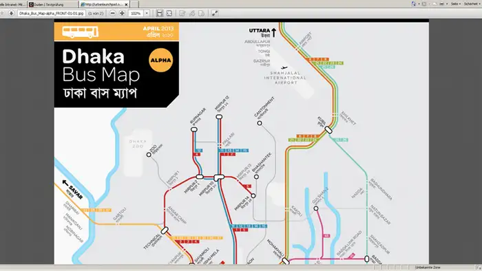 Screenshot Bangladesch Dhaka Bus Map