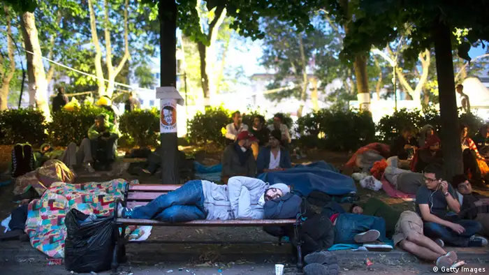 Türkei Taksim Platz Gezi Park Demonstranten Camp
