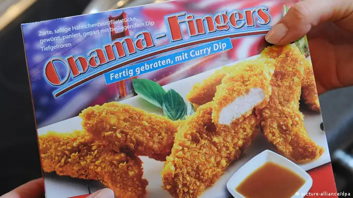 Chicken nuggets sold as 'Obama fingers.'
Foto: Boris Roessler dpa/lhe +++(c) dpa - Bildfunk+++